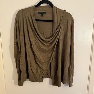 Banana Republic Brown Draped Sweater with Strap Detail XS